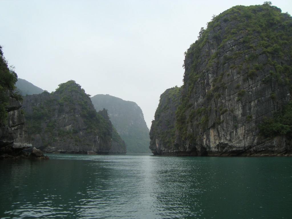 limestone karsts in Ha Long Bay