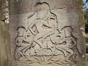 Relief of Hindu Gods in Angkor Wat
